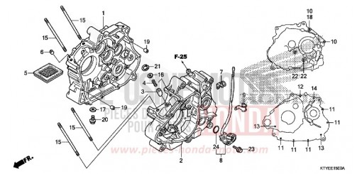 CARTER MOTEUR CBR125RTF de 2015